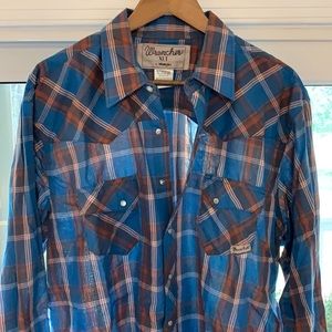 Button Pearl Snap Long Sleeve Shirt